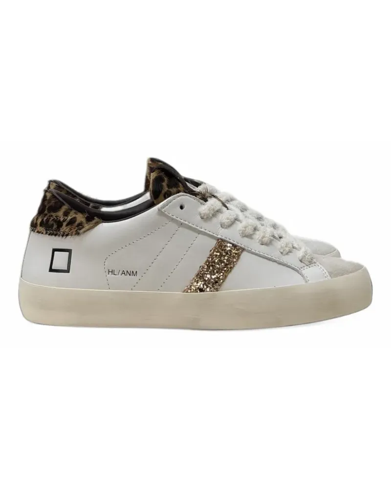 D.A.T.E. Hill Low leopard-print sneakers - Weiß Weiß