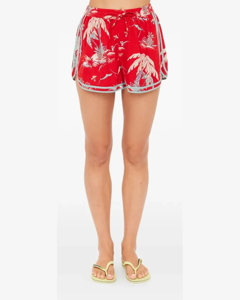 The Upside Palma Klio Shorts mit Blumen-Print - Rot Rot