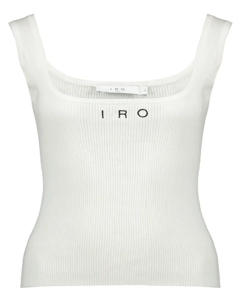 IRO Geripptes Top - Weiß Weiß