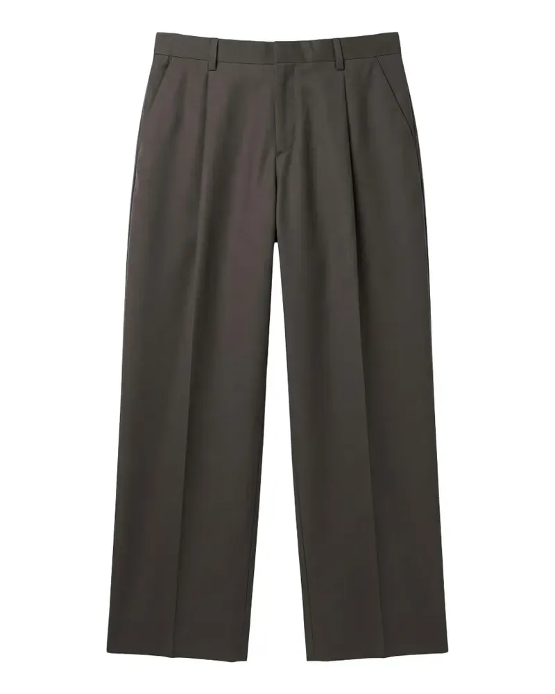 Be Able Wide-Leg-Hose mit Bundfalten - Braun Braun