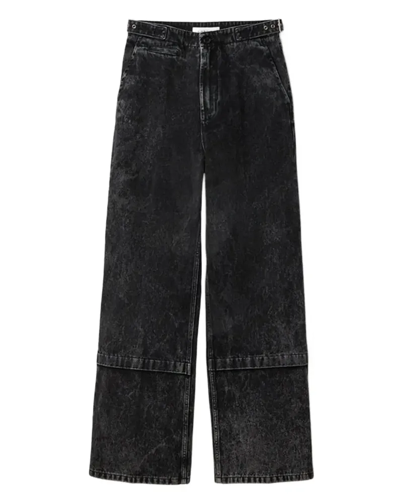Lanvin Hose mit Acid-Wash-Effekt - Schwarz Schwarz