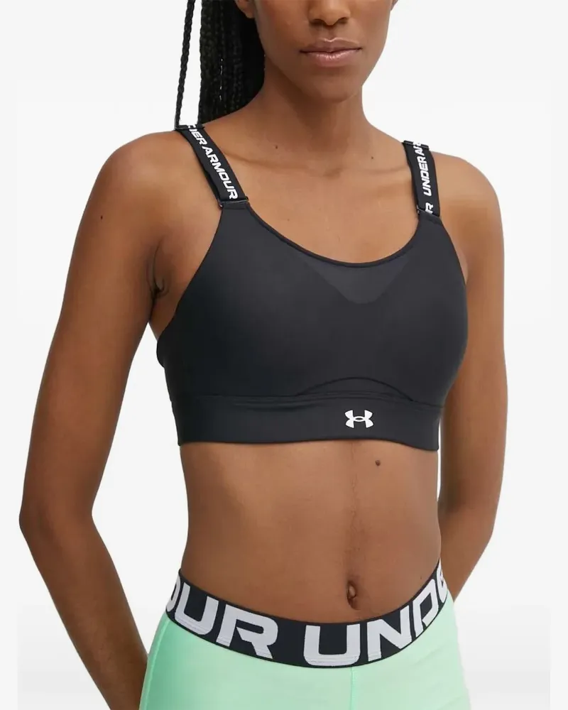 Under Armour Infinity 2.0 Sport-BH mit Logo-Riemen - Schwarz Schwarz