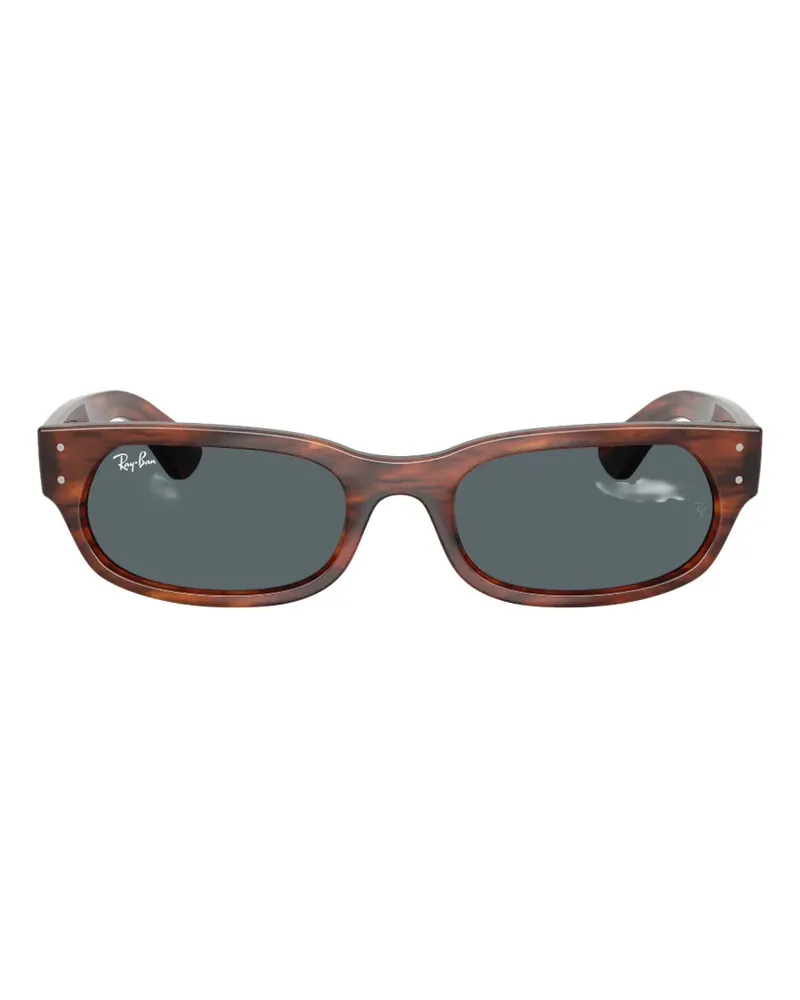 Ray Ban Sonnenbrille mit eckigem Gestell - Braun Braun