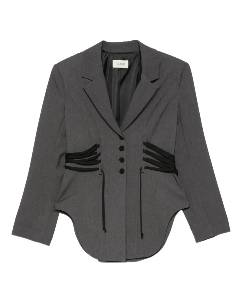 VICOLO Blazer mit Schnürung - Grau Grau