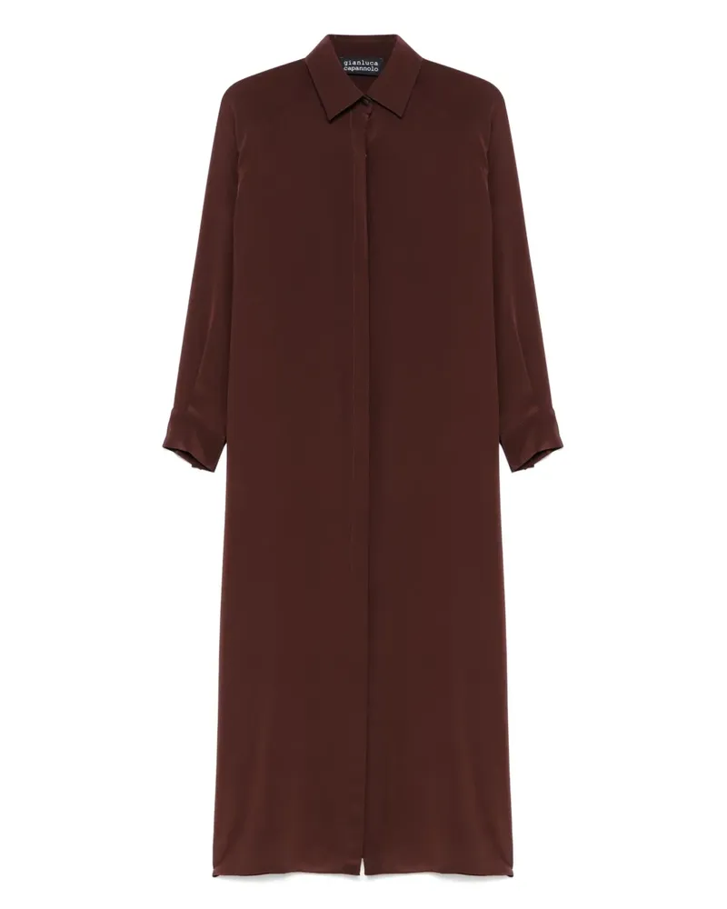 Gianluca Capannolo Mina Maxikleid - Braun Braun