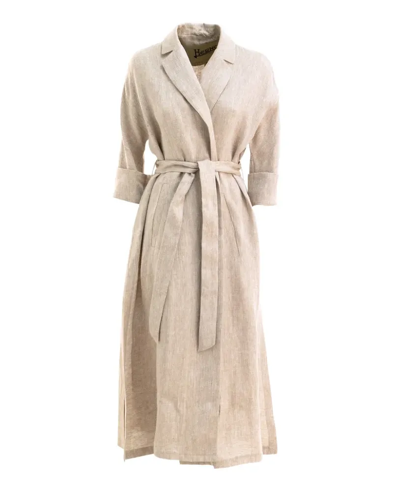 Herno tie-waist coat - Nude Nude