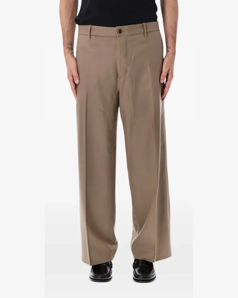 nine:inthe:morning Thiago wide-leg chinos - Nude Nude