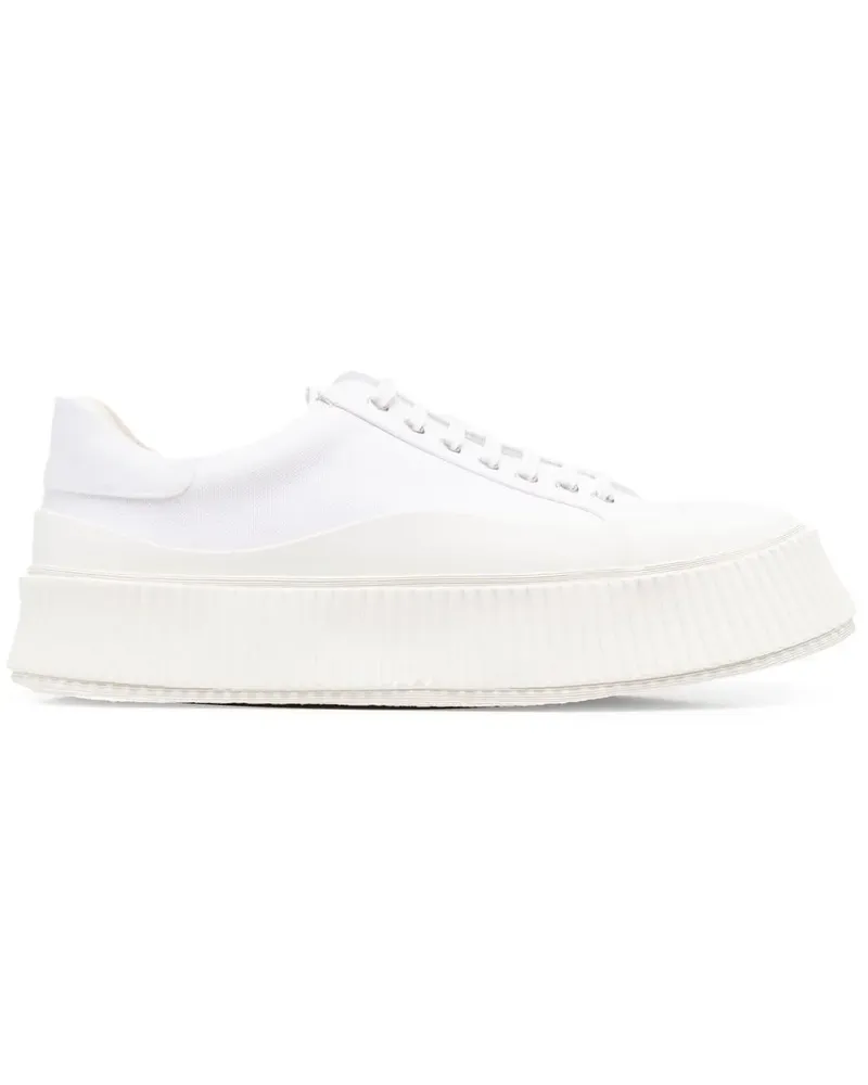 Jil Sander Sneakers mit dicker Sohle - Weiß Weiß