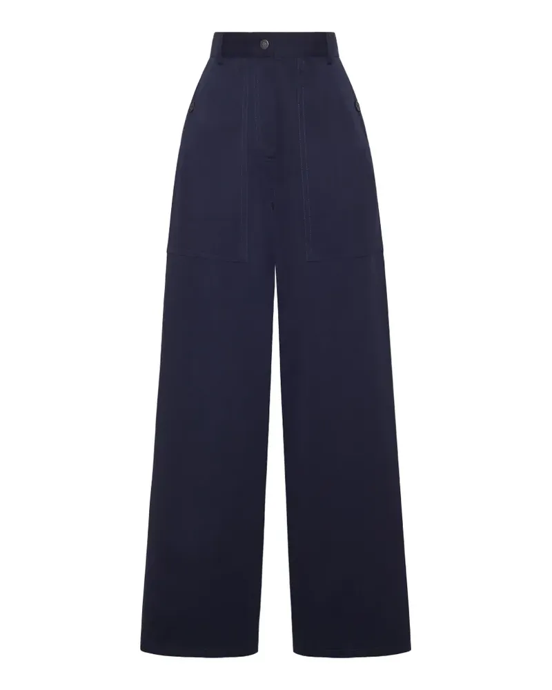 Adam Lippes Jasper wide-leg trousers - Blau Blau