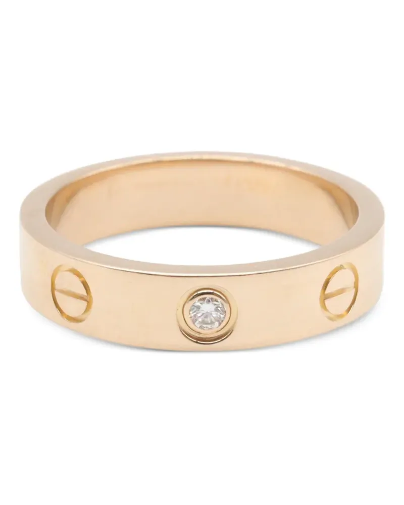 Cartier 2010s mini Love Ring mit Diamant - Rosa Rosa