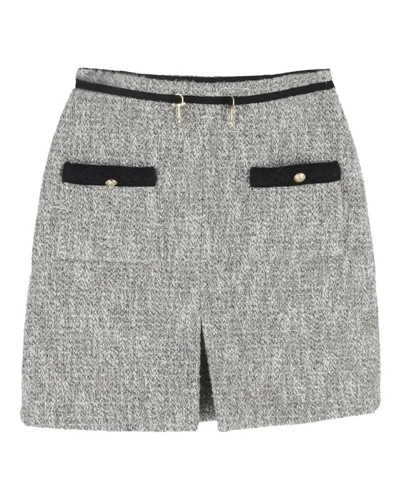 Maje Jinie Minirock aus Tweed - Grau Grau