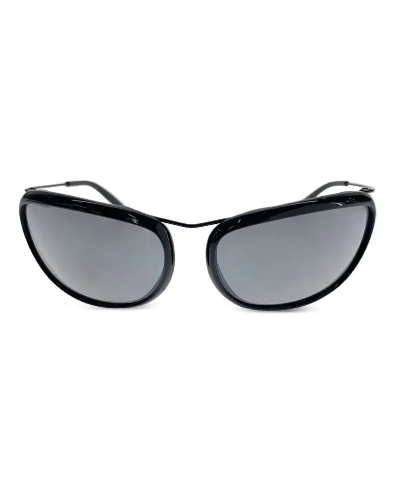 Dolce & Gabbana 491 Sonnenbrille mit braunem Gestell - Schwarz Schwarz