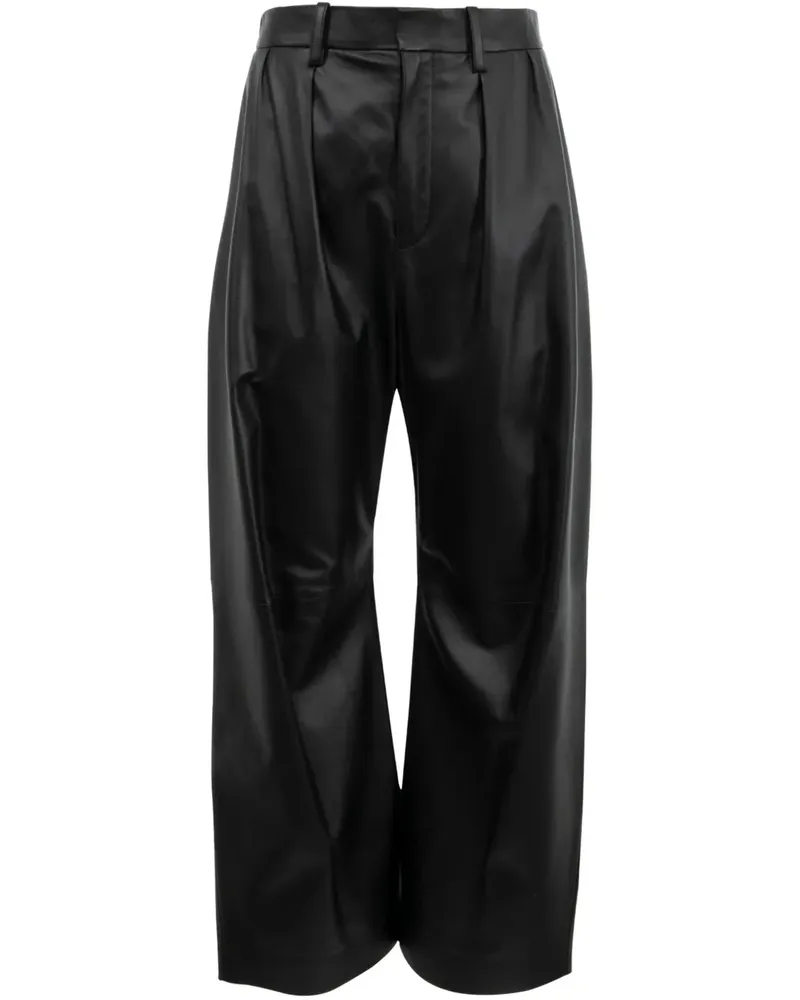 Loewe Klassische Palazzohose - Schwarz Schwarz