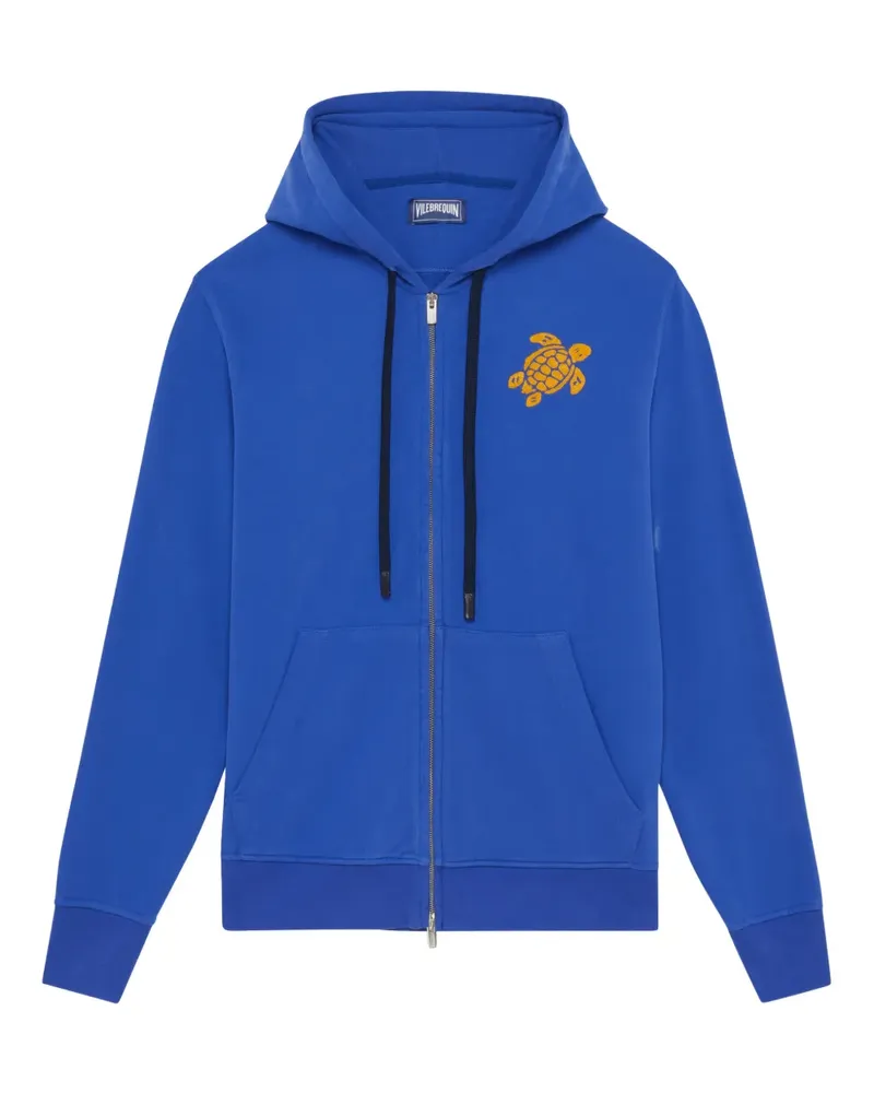 Vilebrequin logo-embroidery hoodie - Blau Blau