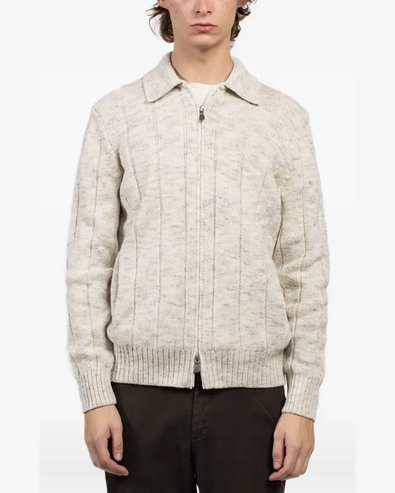 Gran Sasso Cardigan mit Reißverschluss - Nude Nude