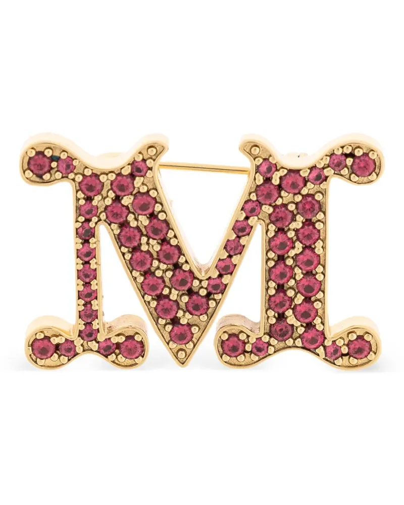 Max Mara Verzierte Brosche - Gold Gold