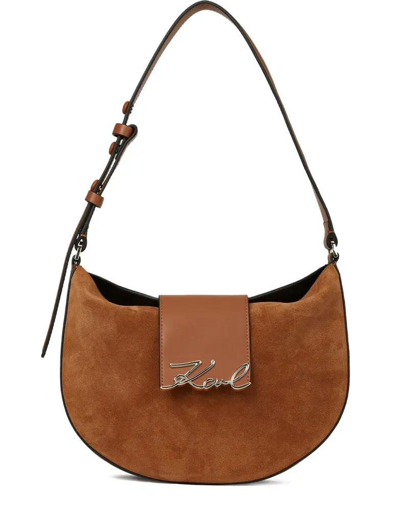 Karl Lagerfeld S/Signature Schultertasche - Braun Braun