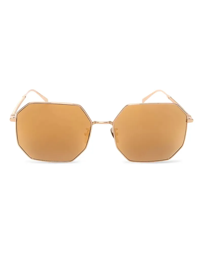 Dolce & Gabbana Sonnenbrille mit geometrischem Gestell - Gold Gold
