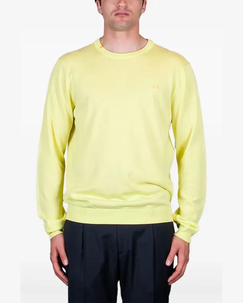 Sun68 Pullover mit Rundhalsausschnitt - Gelb Gelb