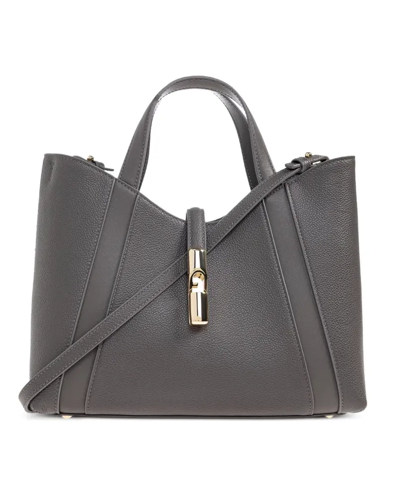 Furla panelled clasp tote bag - Grau Grau