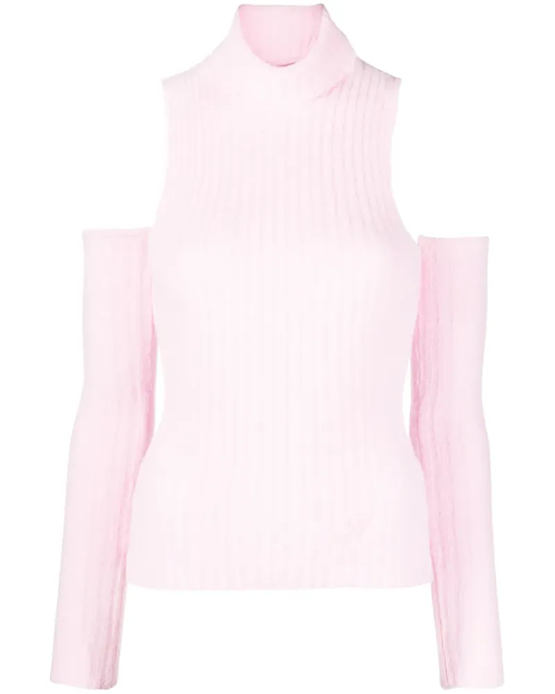 Blumarine Geripptes Strickoberteil - Rosa Rosa