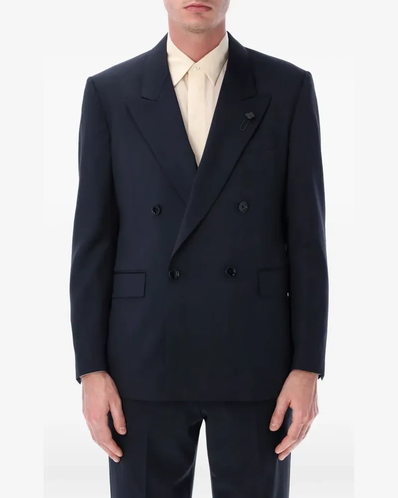 LARDINI double-breasted four-button blazer - Blau Blau