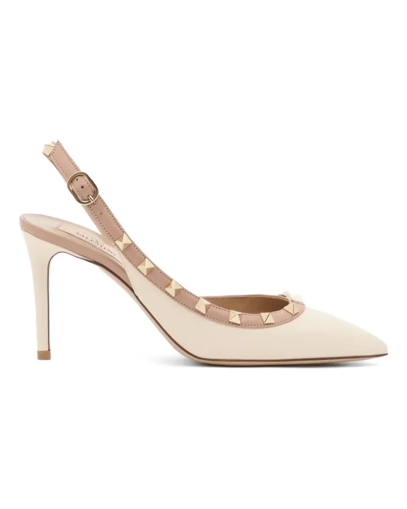 Valentino Garavani Rockstud Slingback-Pumps aus Kalbsleder 85mm - Nude Nude