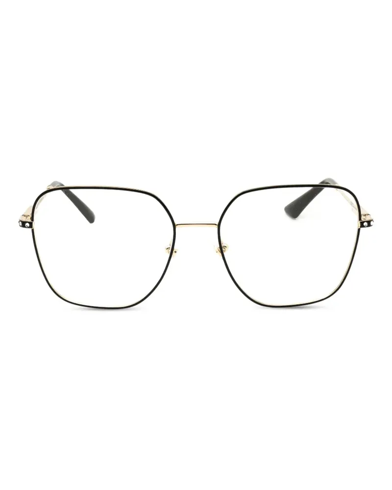 Jimmy Choo Brille mit geometrischem Gestell - Schwarz Schwarz