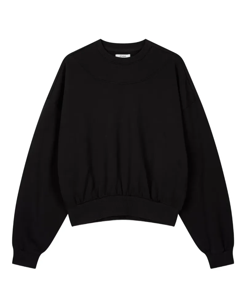 STUDIO TOMBOY round-neck cotton sweatshirt - Schwarz Schwarz