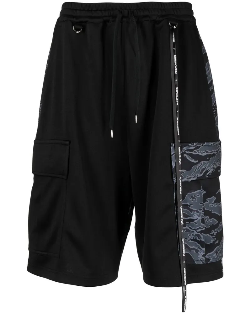 Mastermind World Cargo-Shorts mit Kordelzug Schwarz