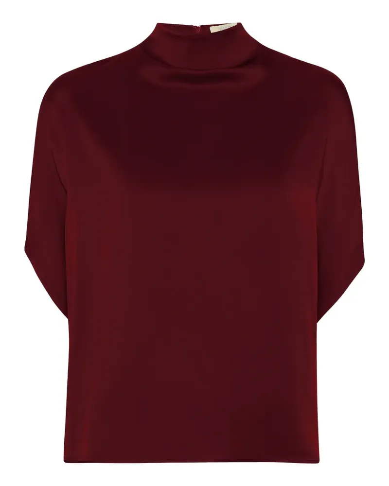 LAPOINTE satin cape blouse - Rot Rot