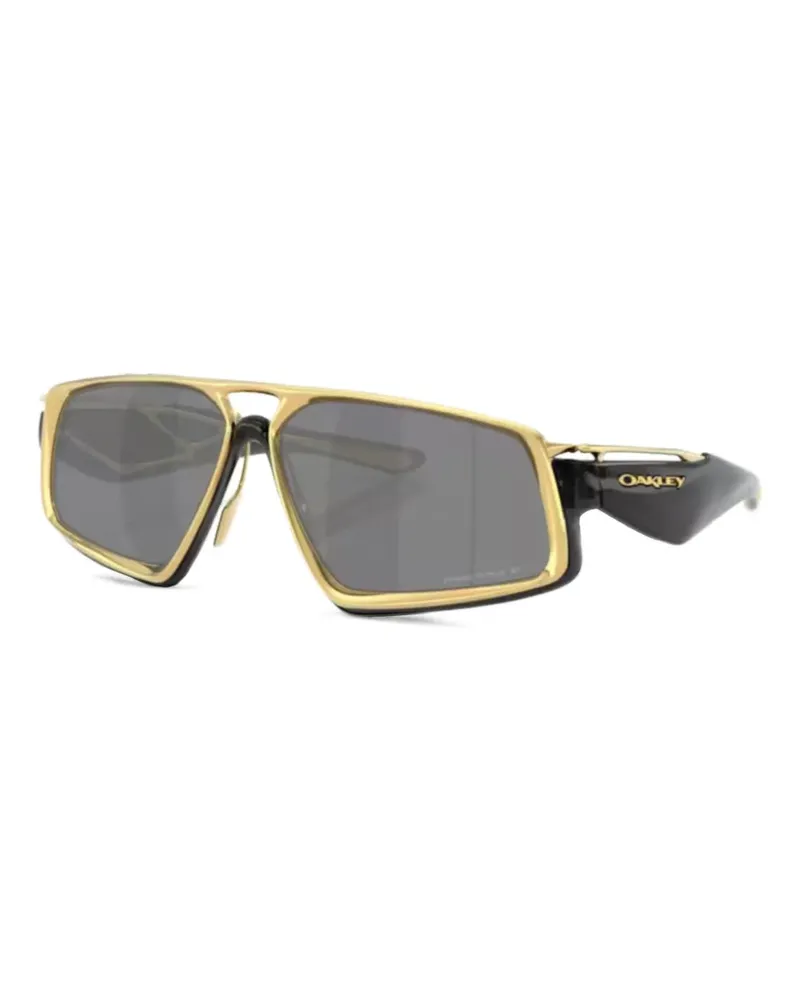 Oakley Sonnenbrille mit eckigem Gestell - Schwarz Schwarz