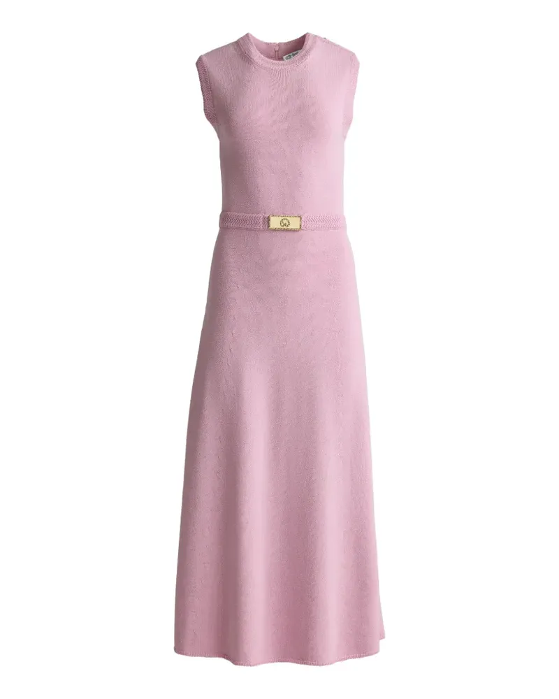 ST. JOHN braid detail midi dress - Rosa Rosa