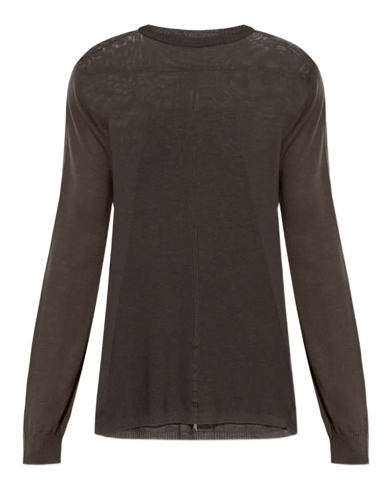 Rick Owens Gerippter Pullover - Braun Braun