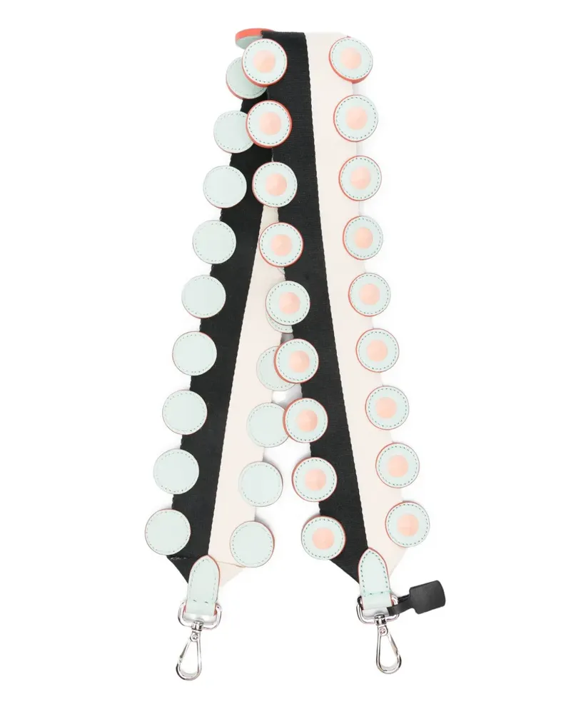 Fendi leather bag strap - Nude Nude