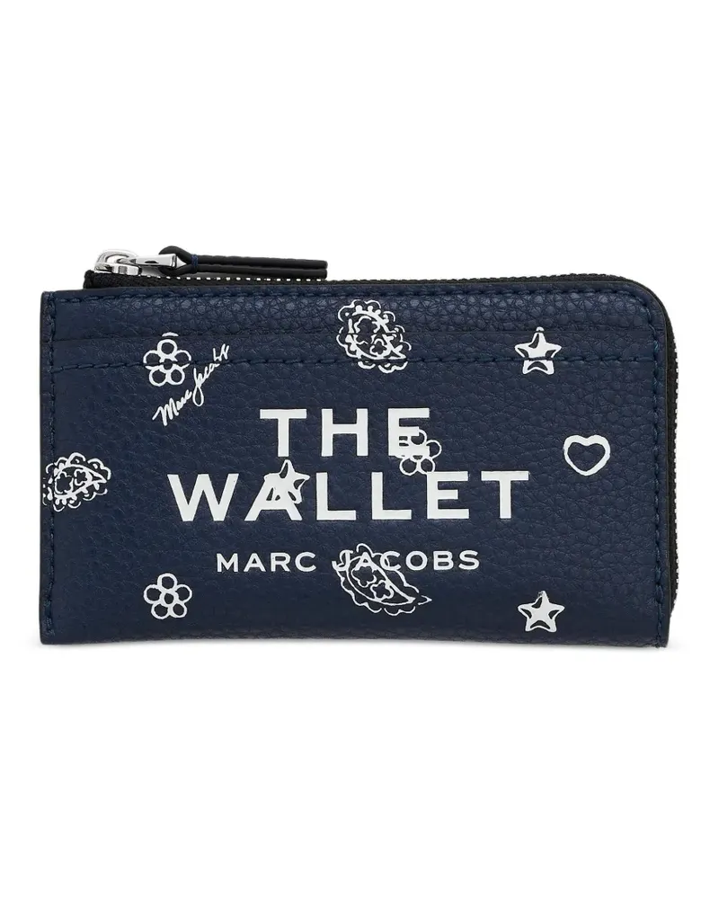 Marc Jacobs Bandana Portemonnaie mit Reißverschluss - Blau Blau