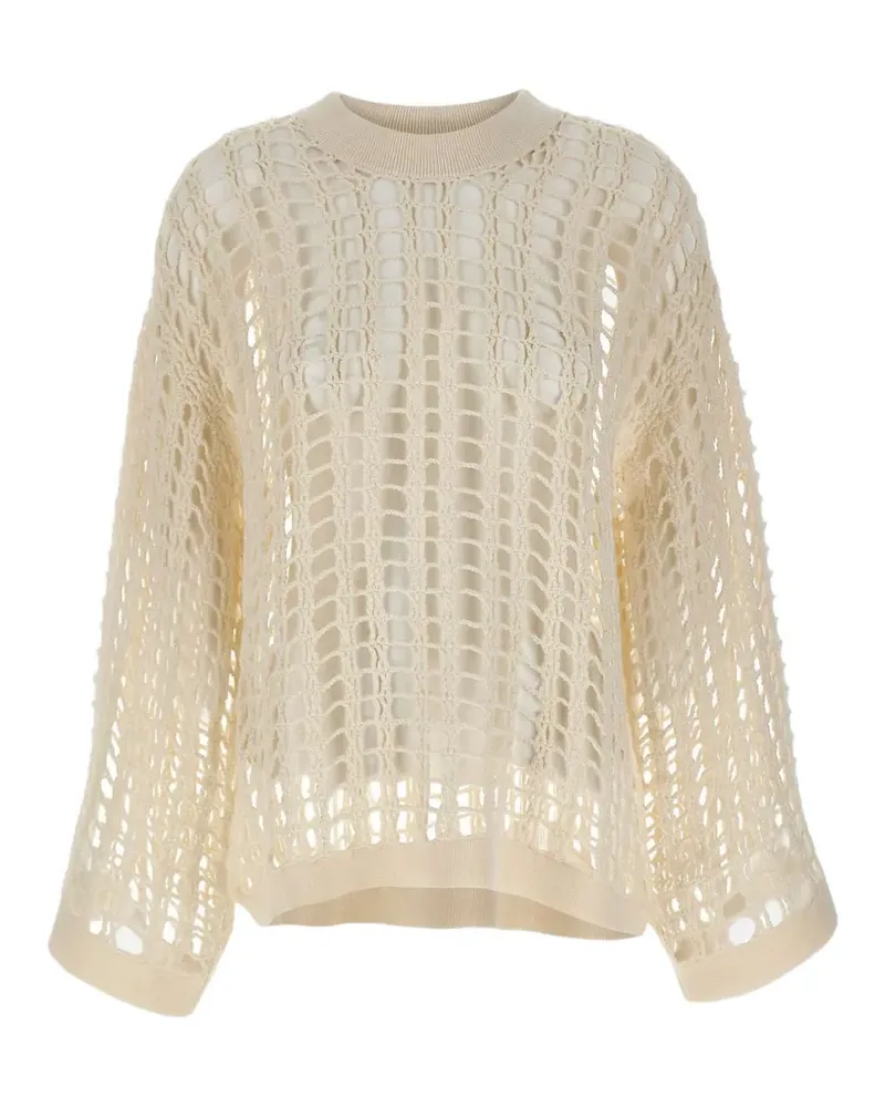 A. ROEGE HOVE Spider Knit interlaced sweater - Nude Nude