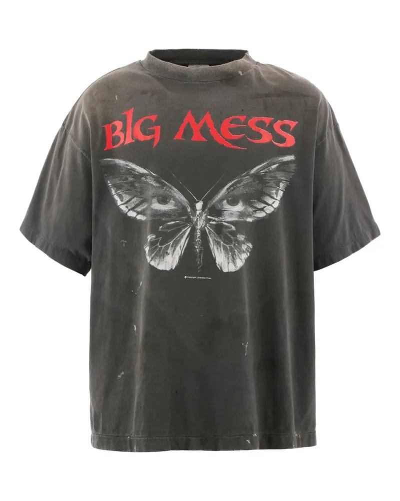 SAINT MXXXXXX Big Mess T-Shirt - Schwarz Schwarz