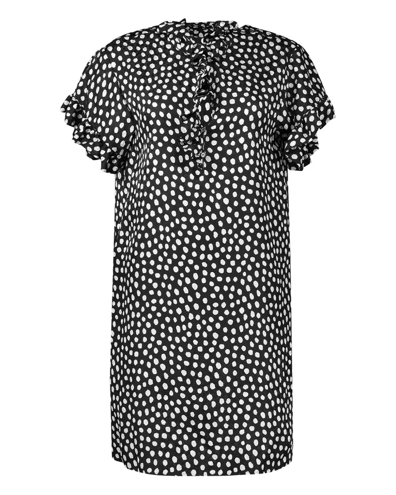 Chloé ruffled-sleeve mini dress - Schwarz Schwarz