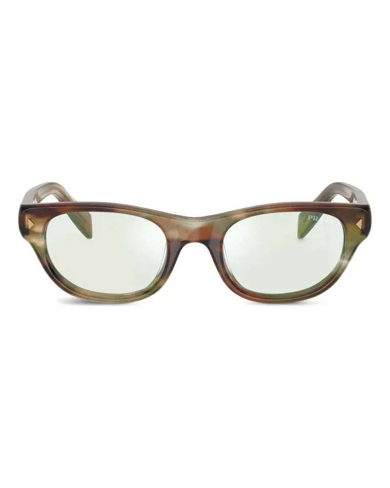 Prada triangle-stud sunglasses - Braun Braun