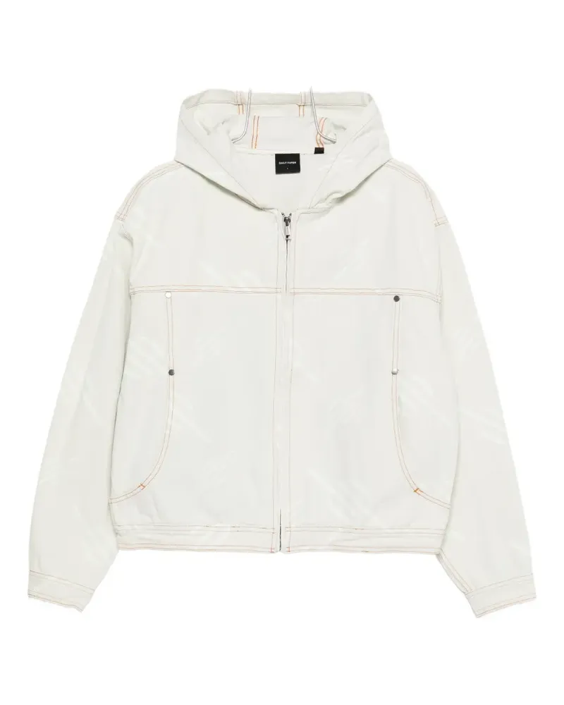 Daily Paper hooded patterned jacket - Nude Nude