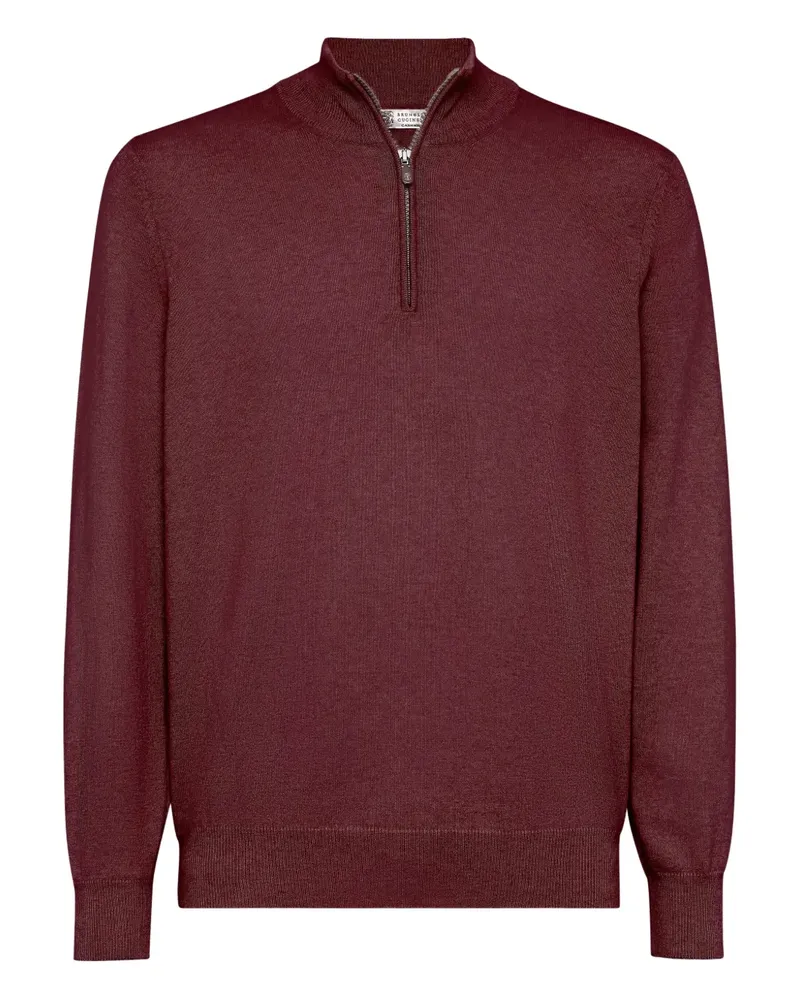 Brunello Cucinelli Klassischer Kaschmirpullover - Rot Rot