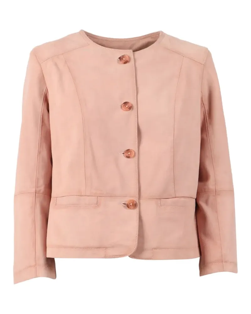 Bully suede leather jacket - Rosa Rosa
