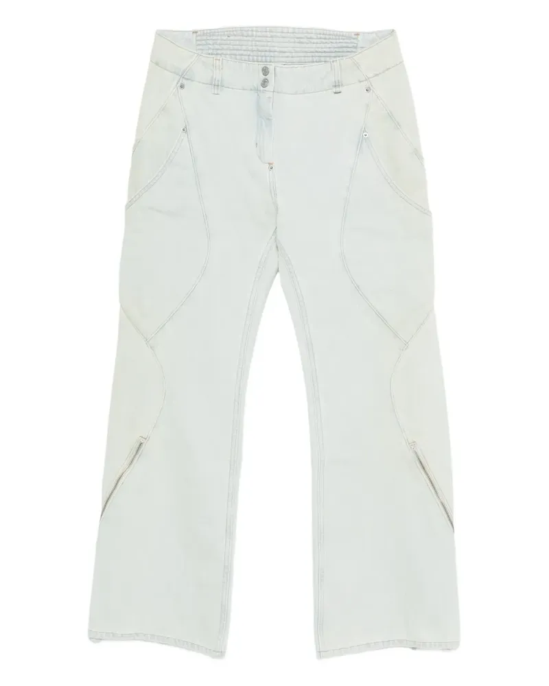 KIKO KOSTADINOV Carina Schlagjeans mit Reißverschlussdetail - Blau Blau
