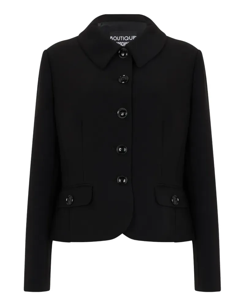 Moschino button-up classic-collar jacket - Schwarz Schwarz