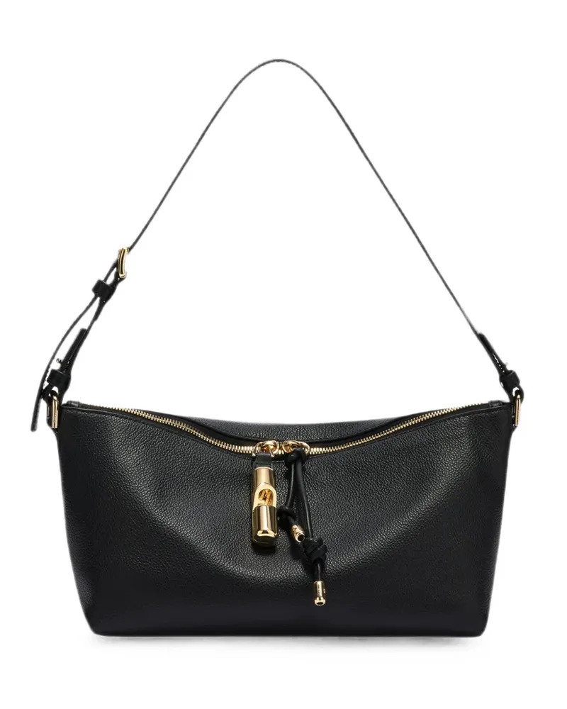 Furla Debby Schultertasche mit Reißverschluss - Schwarz Schwarz