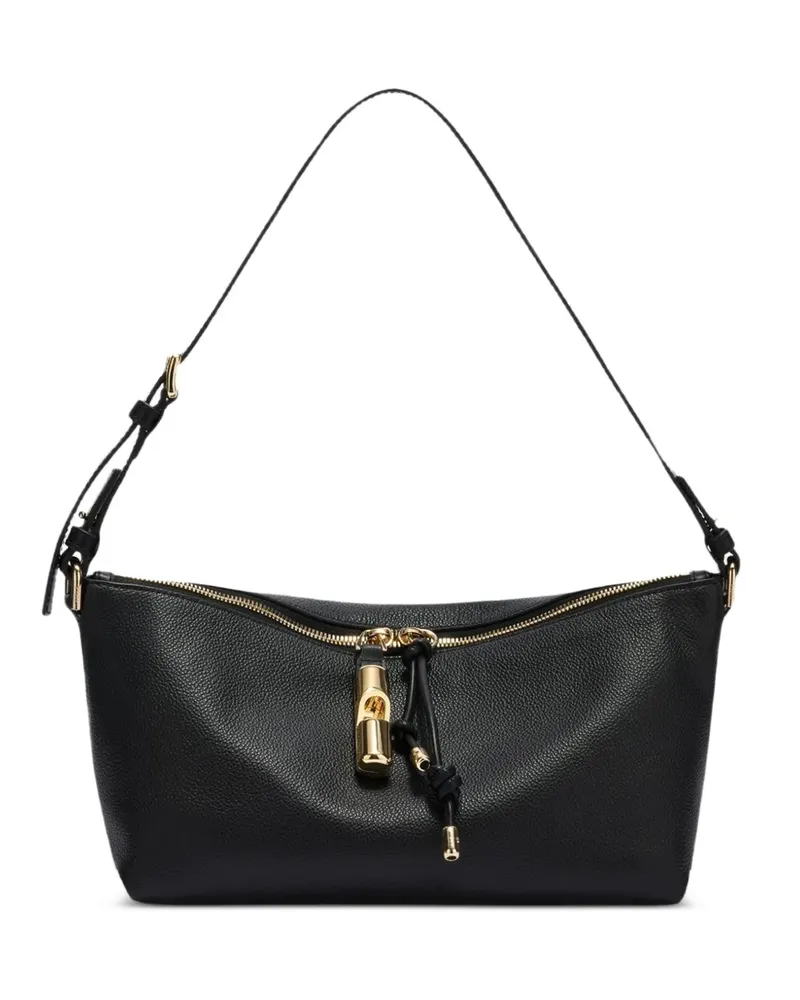 Furla Debby Schultertasche mit Reißverschluss - Schwarz Schwarz