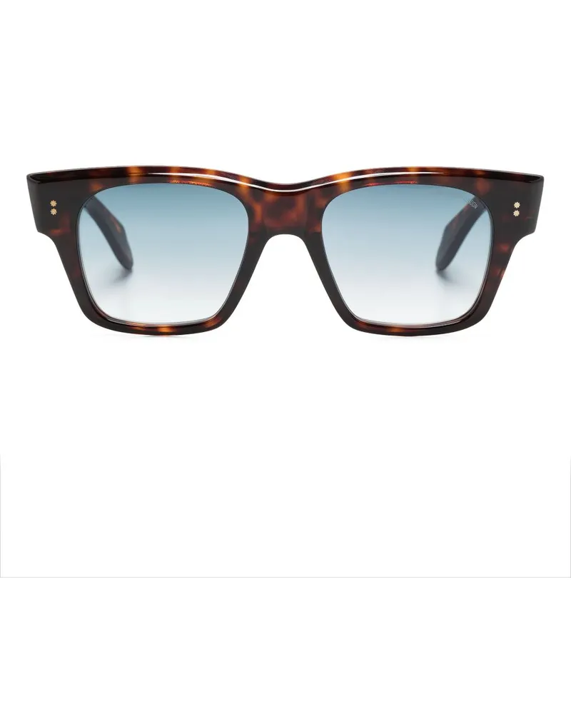 Cutler and Gross 9690 Sonnenbrille mit eckigem Gestell - Braun Braun