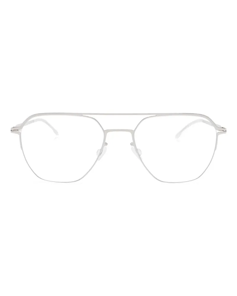 Mykita Brille mit Doppelsteg - Silber Silber