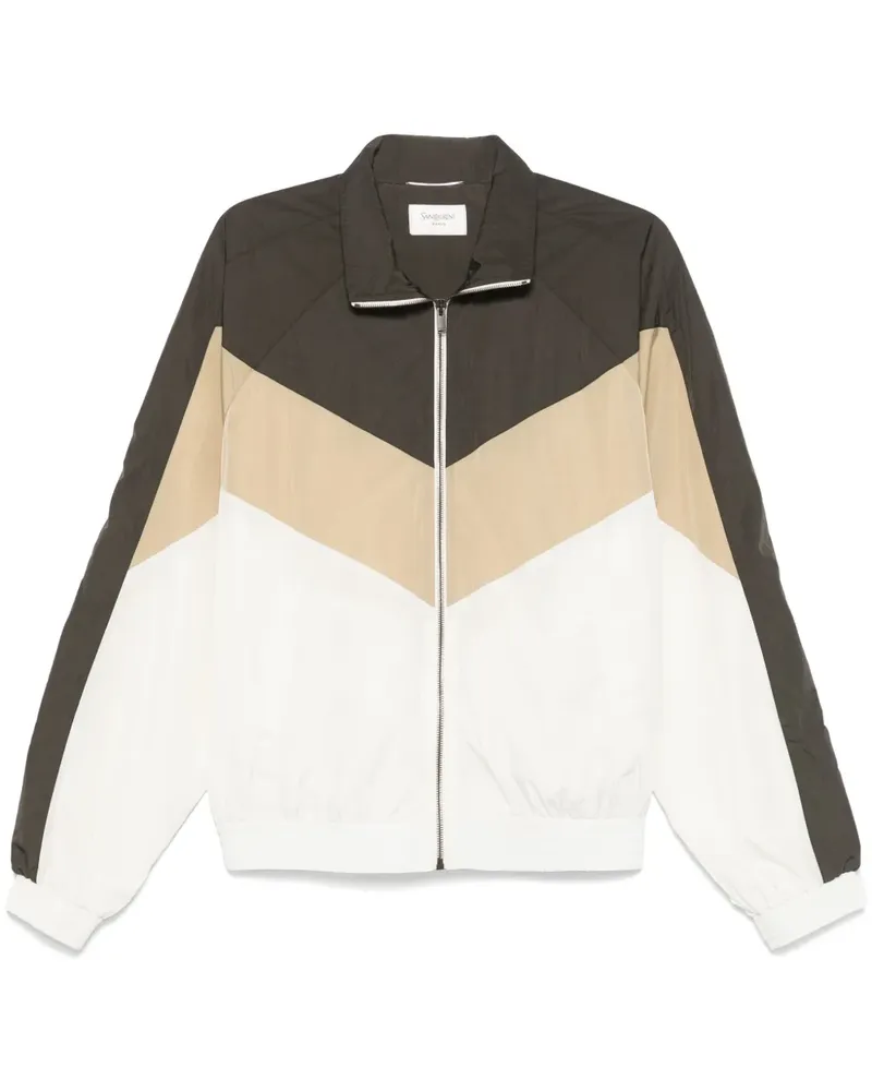 Saint Laurent Jacke mit Knitteroptik - Braun Braun